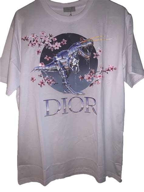 dior x sorayama silk shirt|Dior dinosaur.